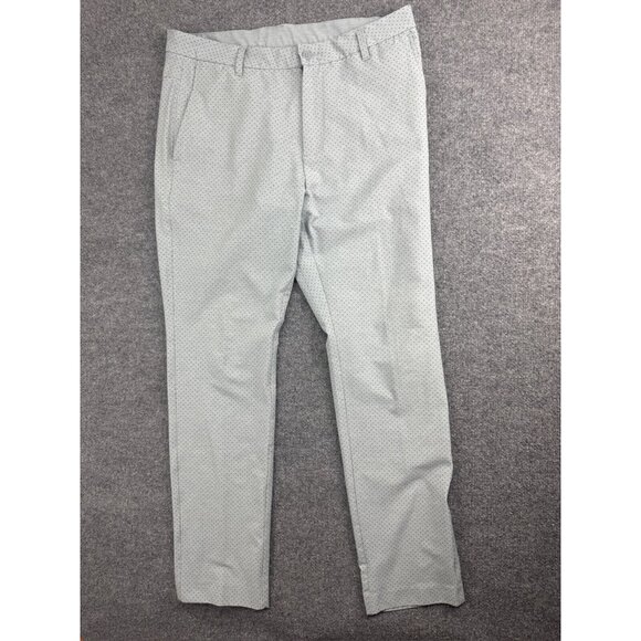 Foot Joy Golf Pants Men's W36 x L32 Light Gray Stars Straight Leg - Picture 1 of 8